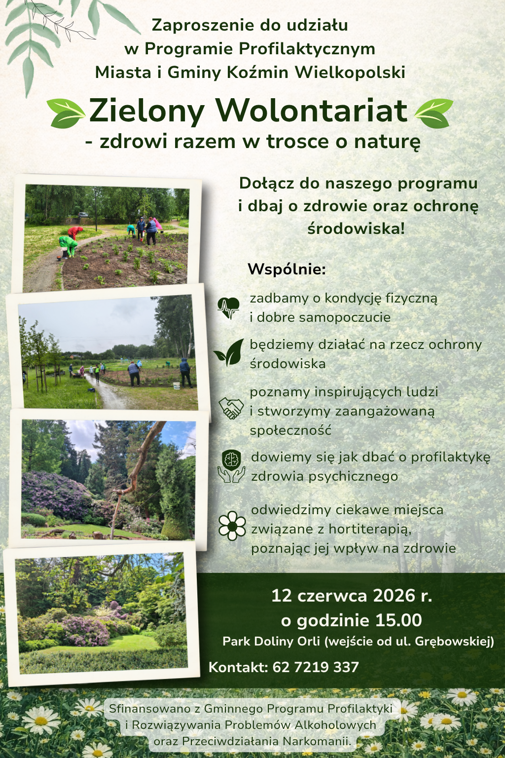 Zaproszenie na spotkanie Zielonego Wolontariatu
